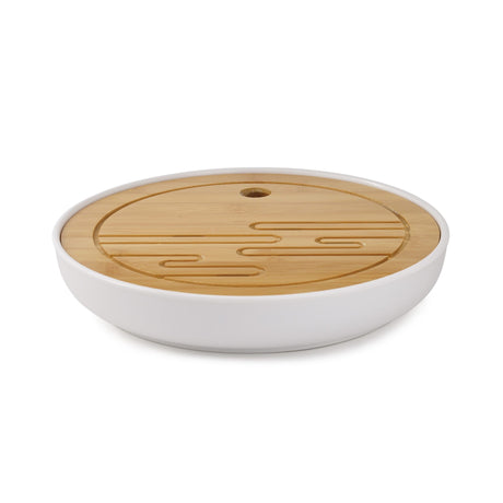 Frosted Glass and Porcelain Gaiwan Set